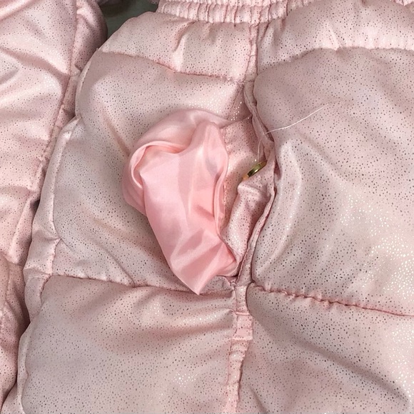 Juice Couture Los Angeles California Puffer for Girls Size 14 Pink Like New - Picture 7 of 11
